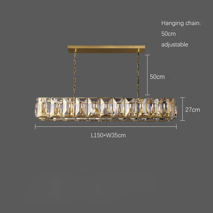 Timeless LED Crystal Chandelier | Dining Room Lighting