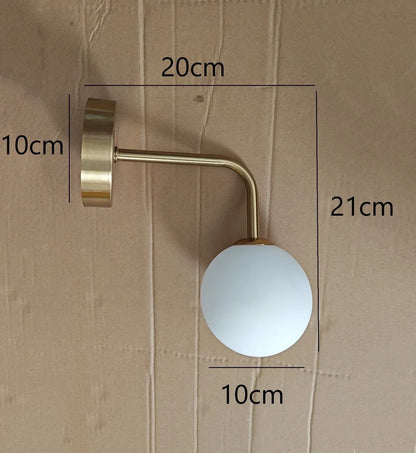 Post LED Nordic Wall Sconce | Bedroom &amp; Bedside Lighting