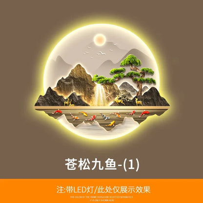 Wealth LED Wall Art Light | Modern Interior Home Lighting