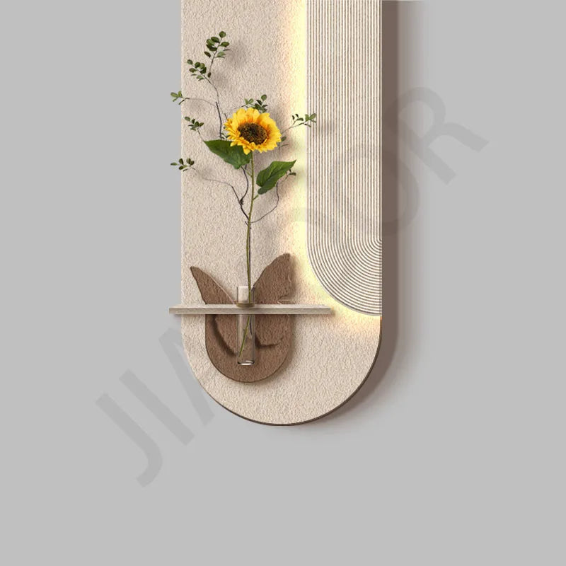 Vase LED Wall Art Light | Modern Hallway &amp; Entry Lighting