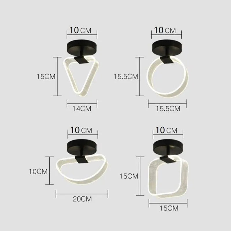 LED Modern Acrylic Ceiling Light | Bedroom Home Lighting