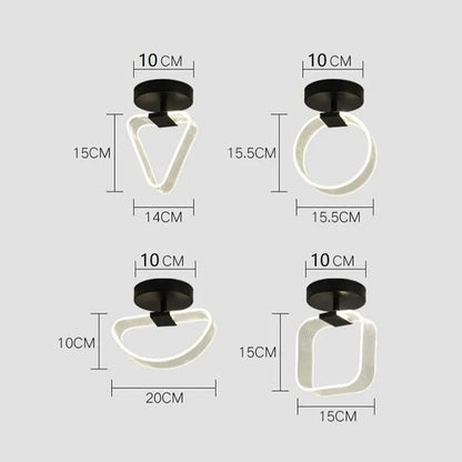 LED Modern Acrylic Ceiling Light | Bedroom Home Lighting