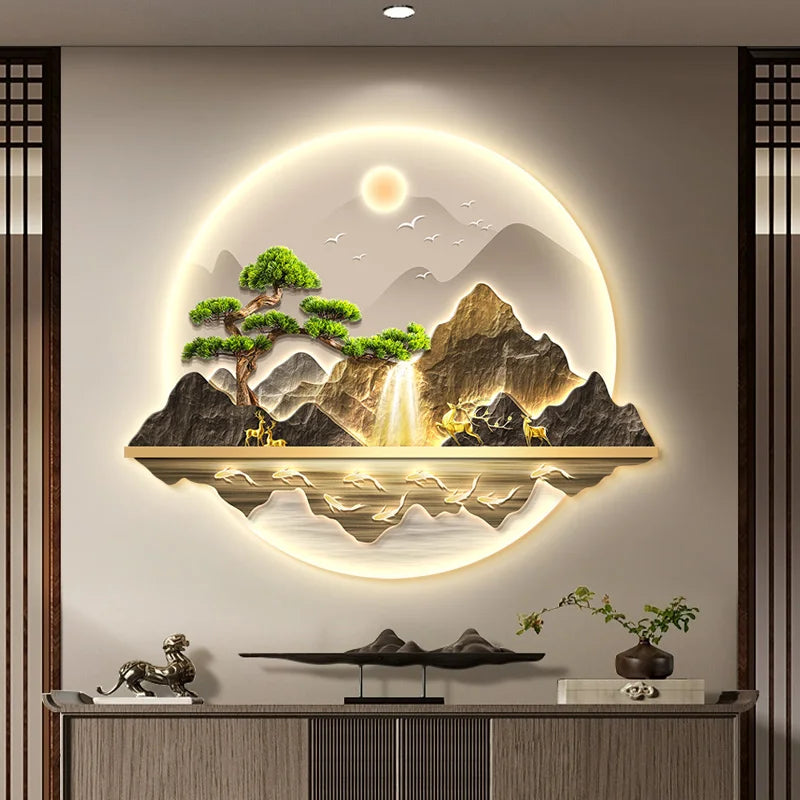 Wealth LED Wall Art Light | Modern Interior Home Lighting