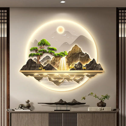 Wealth LED Wall Art Light | Modern Interior Home Lighting