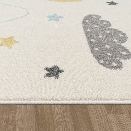 Kids Rug Nino Pastel Colored Mountains &amp; Dreamy Sky