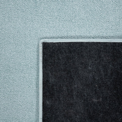 Solid Flatweave Rug Porto for Living Room - Light Blue