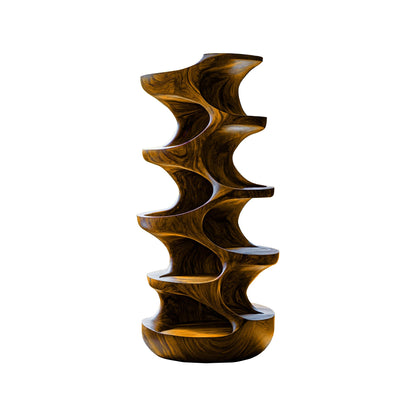 Virex Sculpted Solid Wood Tree-Inspired Cat Tree Shelf