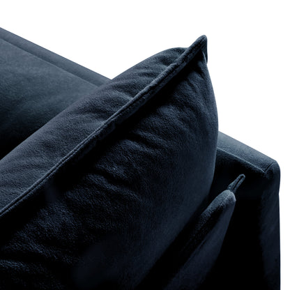 Modern Chenille Oversized Deep Seat Sectional Sofa