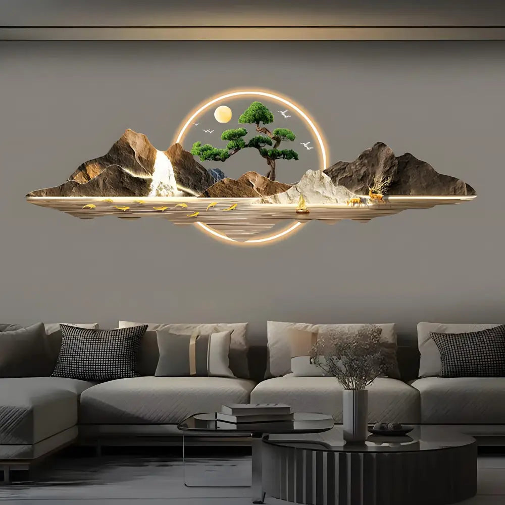 Acrylic LED Wall Art Light | Modern Interior Home Lighting