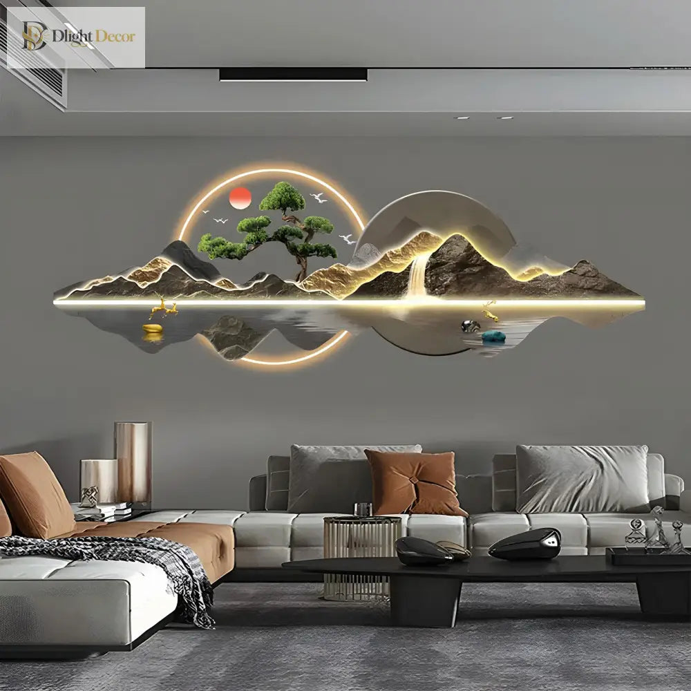 Acrylic LED Wall Art Light | Modern Interior Home Lighting