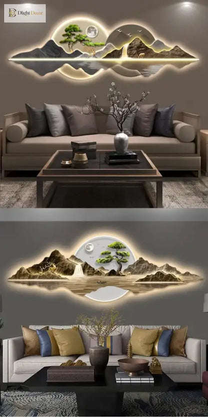 Acrylic LED Wall Art Light | Modern Interior Home Lighting