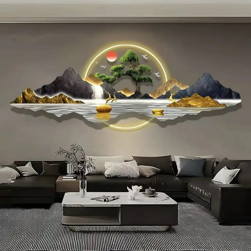 Acrylic LED Wall Art Light | Modern Interior Home Lighting