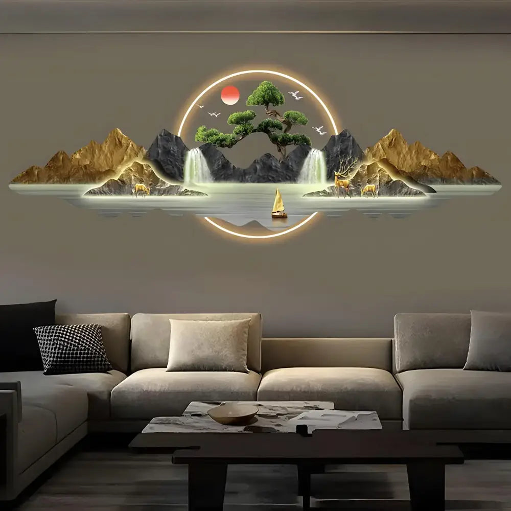 Acrylic LED Wall Art Light | Modern Interior Home Lighting