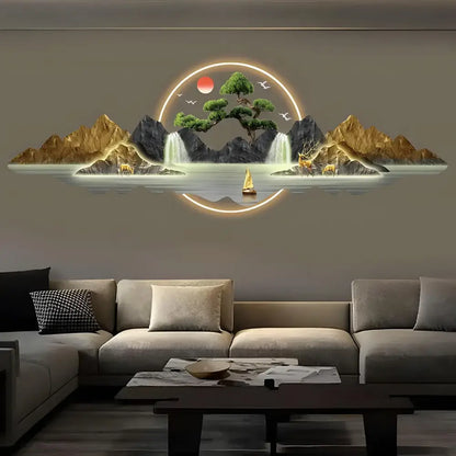 Acrylic LED Wall Art Light | Modern Interior Home Lighting