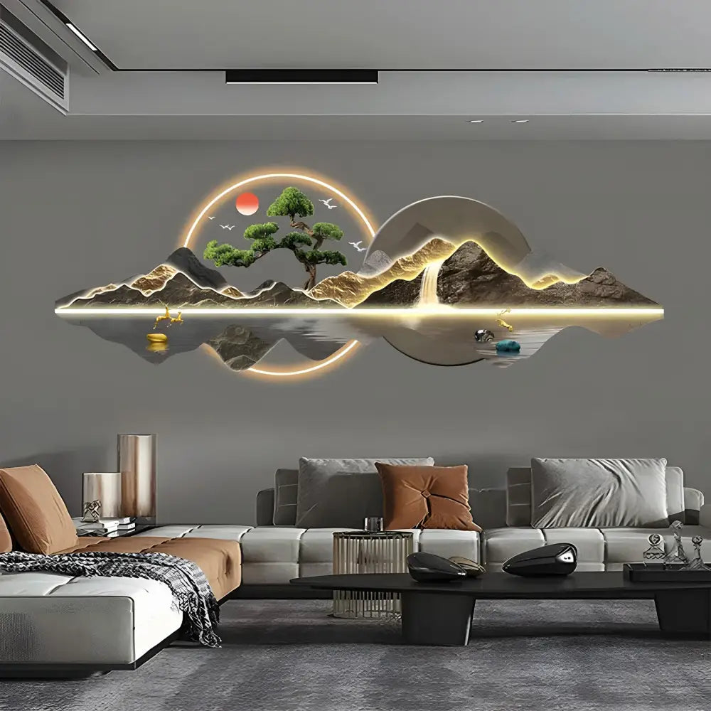 Acrylic LED Wall Art Light | Modern Interior Home Lighting