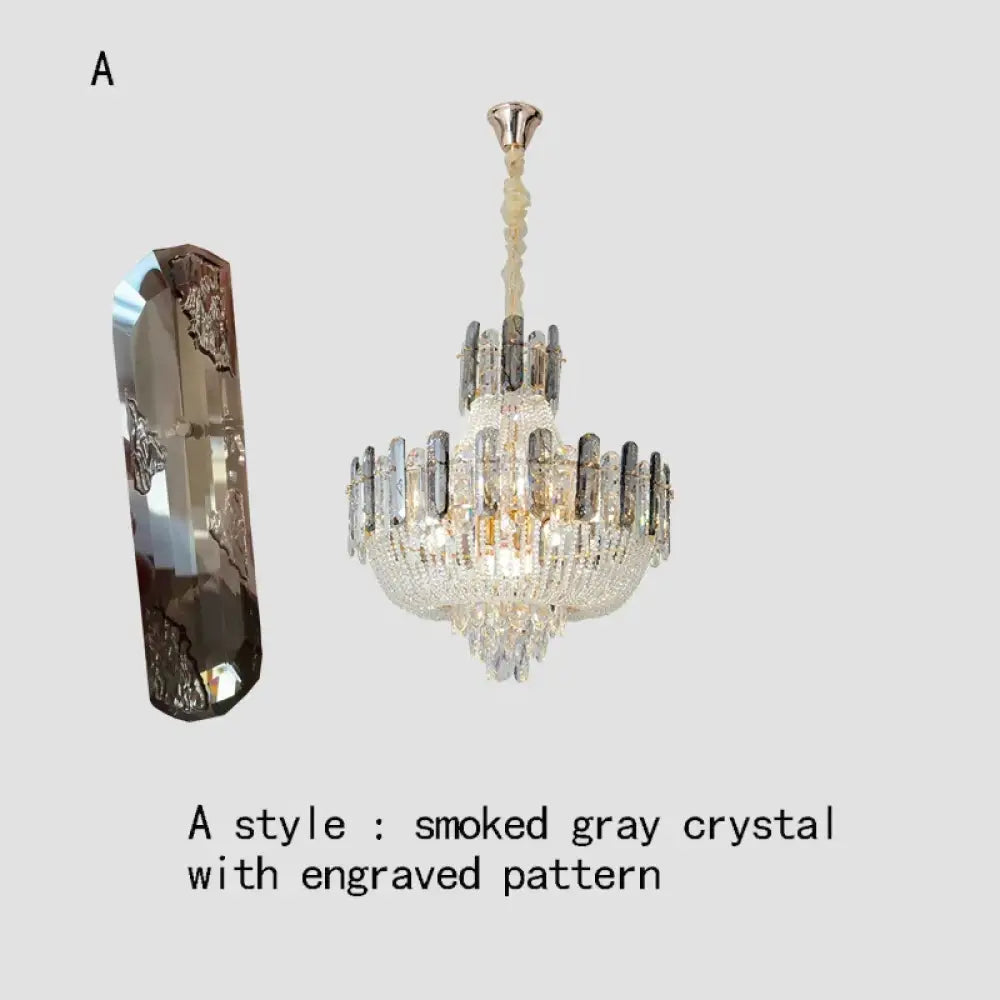 Adjustable Modern Crystal Chandelier | Bedroom Lighting