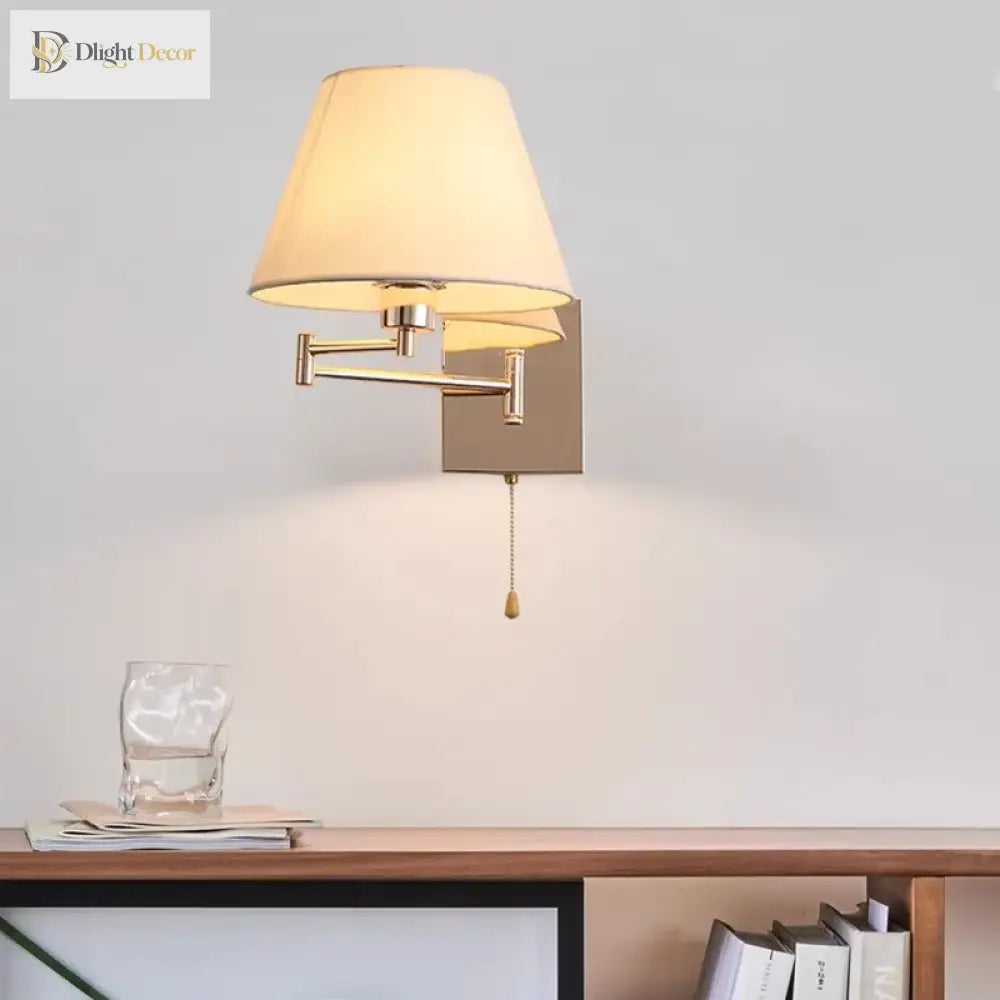 Adjustable Nordic Wall Sconce | Modern Bedroom Lighting