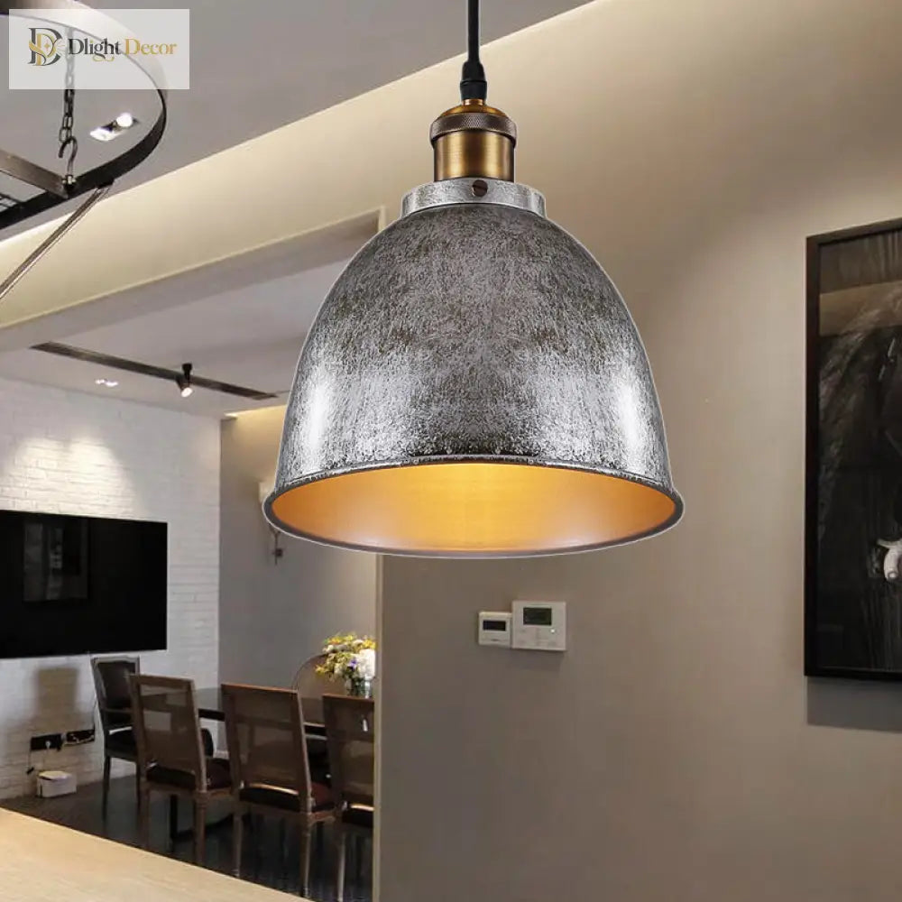 Antique 1-Light Dome Pendant Light | Dining Room Lighting