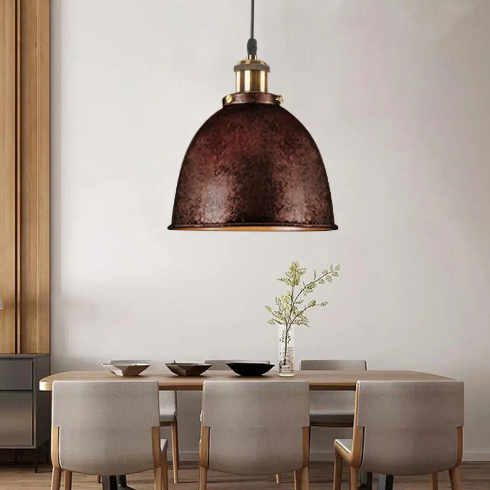 Antique 1-Light Dome Pendant Light | Dining Room Lighting