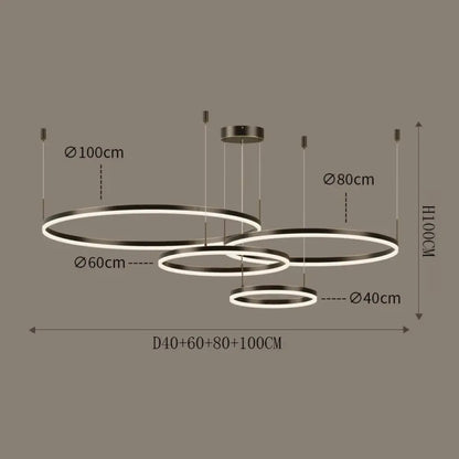 Aria LED Nordic Modern Chandelier | Dining Room Lighting
