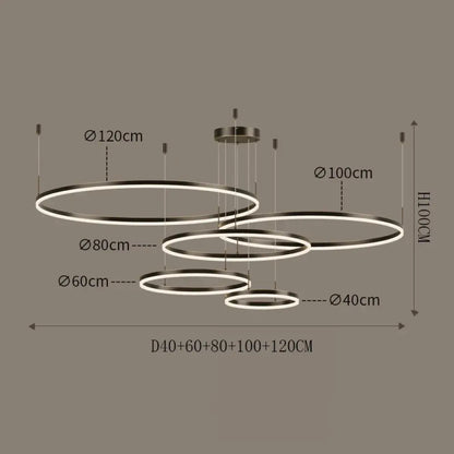 Aria LED Nordic Modern Chandelier | Dining Room Lighting