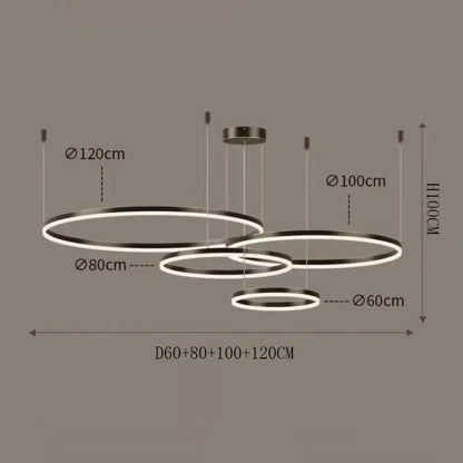 Aria LED Nordic Modern Chandelier | Dining Room Lighting