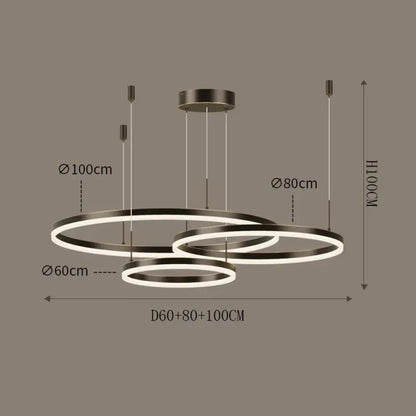 Aria LED Nordic Modern Chandelier | Dining Room Lighting