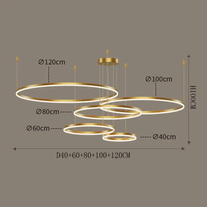 Aria LED Nordic Modern Chandelier | Dining Room Lighting