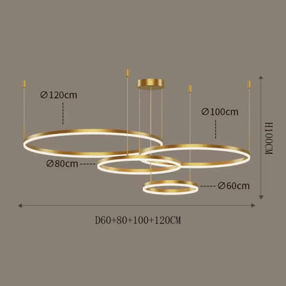Aria LED Nordic Modern Chandelier | Dining Room Lighting