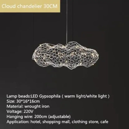 Art Cloud Chandelier | Modern Bedroom &amp; Bedside Lighting