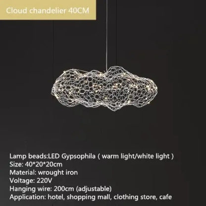 Art Cloud Chandelier | Modern Bedroom &amp; Bedside Lighting
