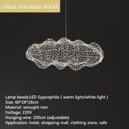 Art Cloud Chandelier | Modern Bedroom &amp; Bedside Lighting