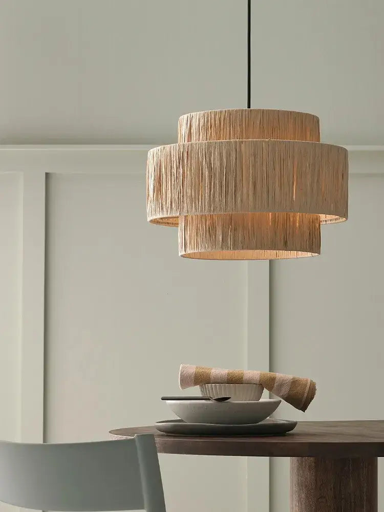 Artful Rattan Pendant Light | Bedroom &amp; Bedside Lighting