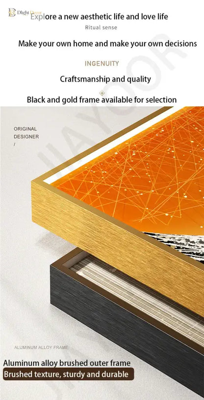 Artistic LED Wall Art Light | Modern Interior Home Lighting
