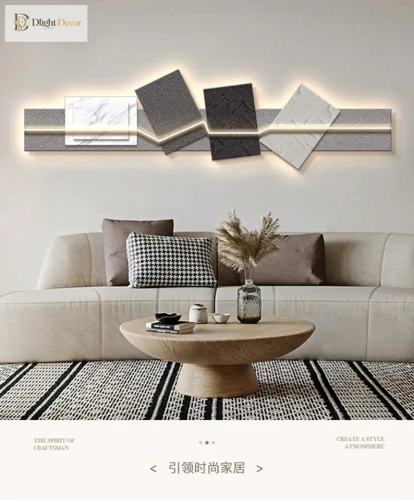 Artistic LED Wall Art Light | Modern Interior Home Lighting