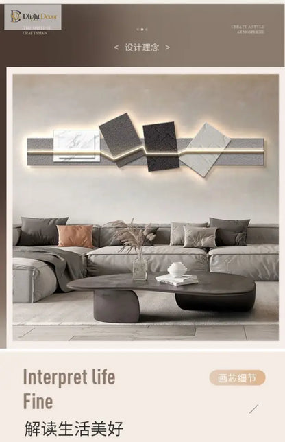 Artistic LED Wall Art Light | Modern Interior Home Lighting