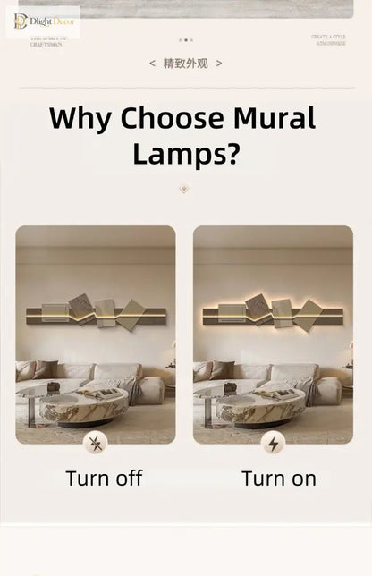 Artistic LED Wall Art Light | Modern Interior Home Lighting