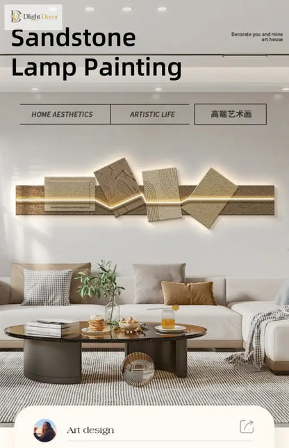Artistic LED Wall Art Light | Modern Interior Home Lighting