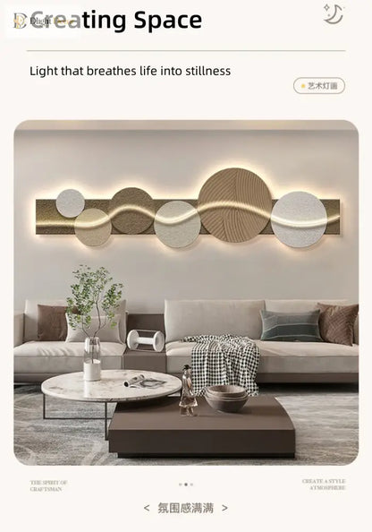 Artistic LED Wall Art Light | Modern Interior Home Lighting
