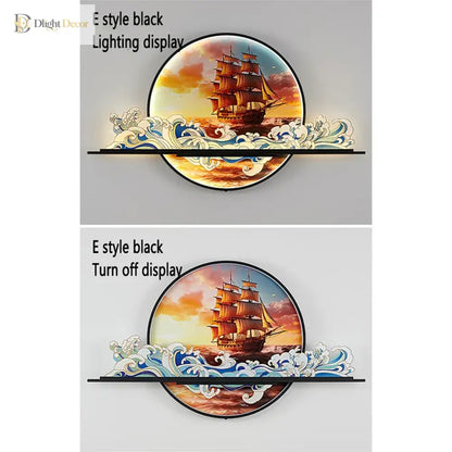 Artistic LED Wall Art Light | Modern Interior Lighting