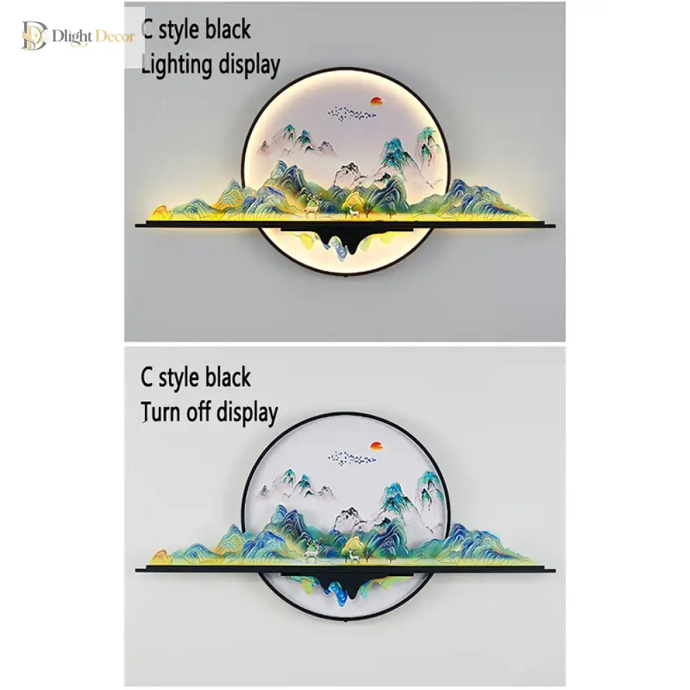 Artistic LED Wall Art Light | Modern Interior Lighting