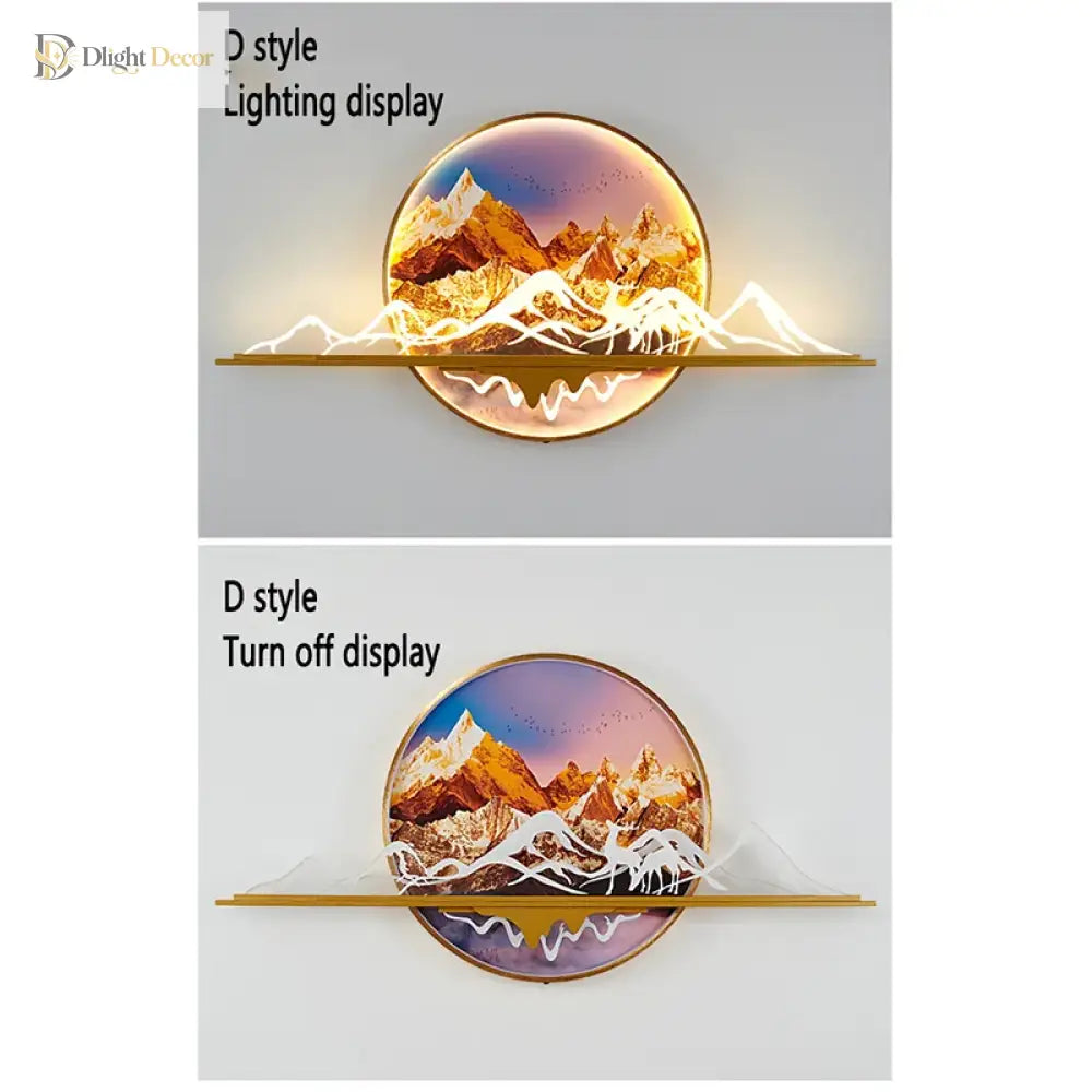 Artistic LED Wall Art Light | Modern Interior Lighting