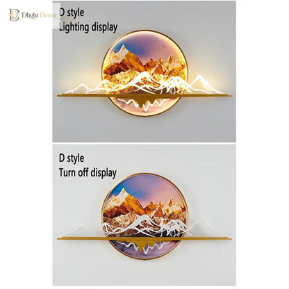 Artistic LED Wall Art Light | Modern Interior Lighting