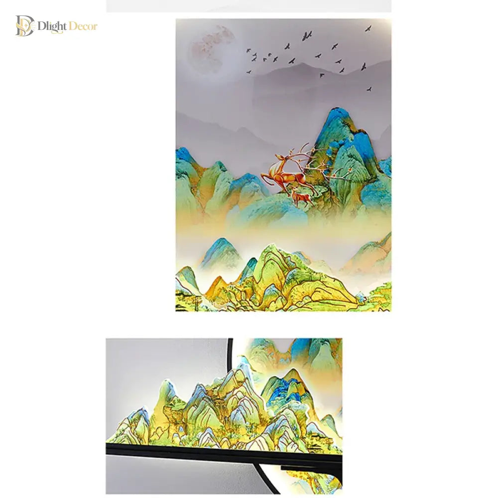 Artistic LED Wall Art Light | Modern Interior Lighting