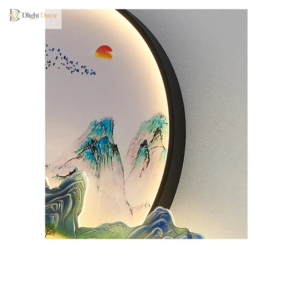 Artistic LED Wall Art Light | Modern Interior Lighting