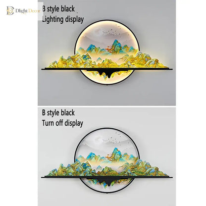 Artistic LED Wall Art Light | Modern Interior Lighting