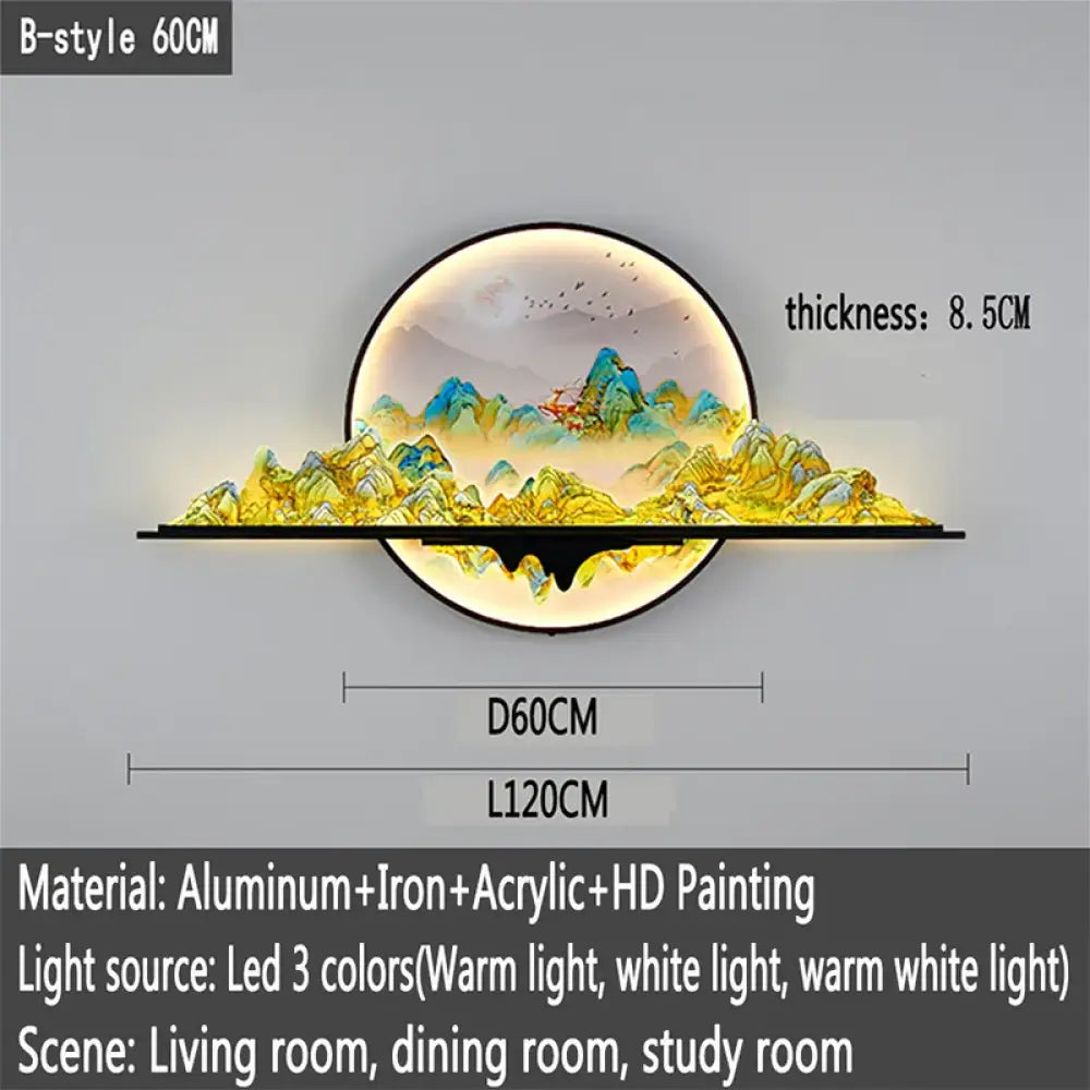 Artistic LED Wall Art Light | Modern Interior Lighting