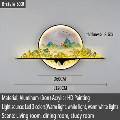 Artistic LED Wall Art Light | Modern Interior Lighting