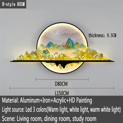 Artistic LED Wall Art Light | Modern Interior Lighting