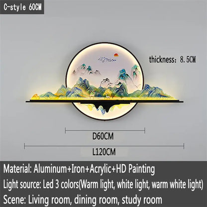 Artistic LED Wall Art Light | Modern Interior Lighting